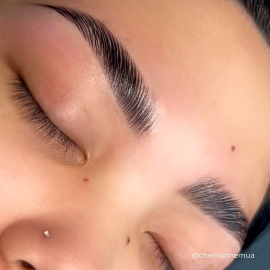 Sleek and healthy brows